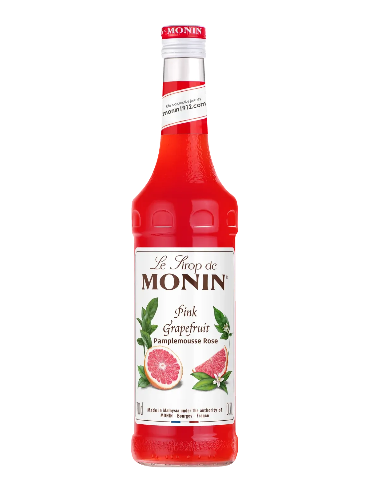 Monin Pink Grapefruit Syrup bottle