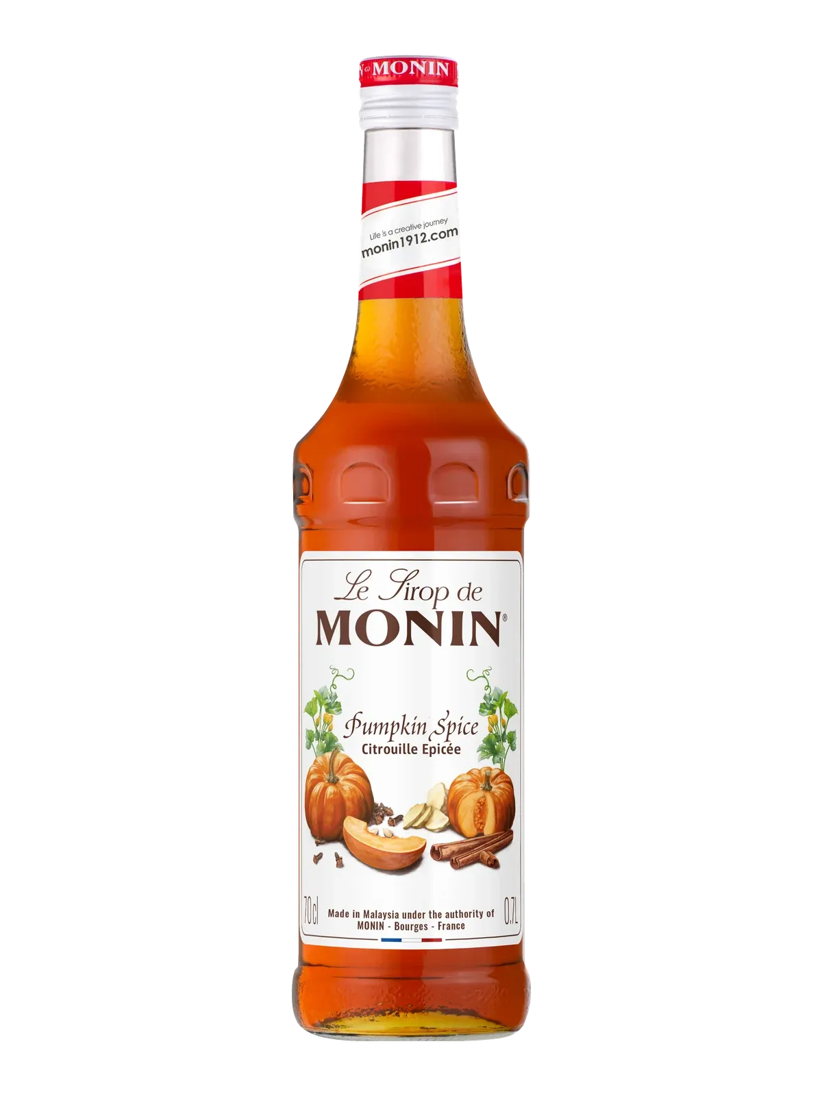 Monin Pumpkin Spice Syrup bottle