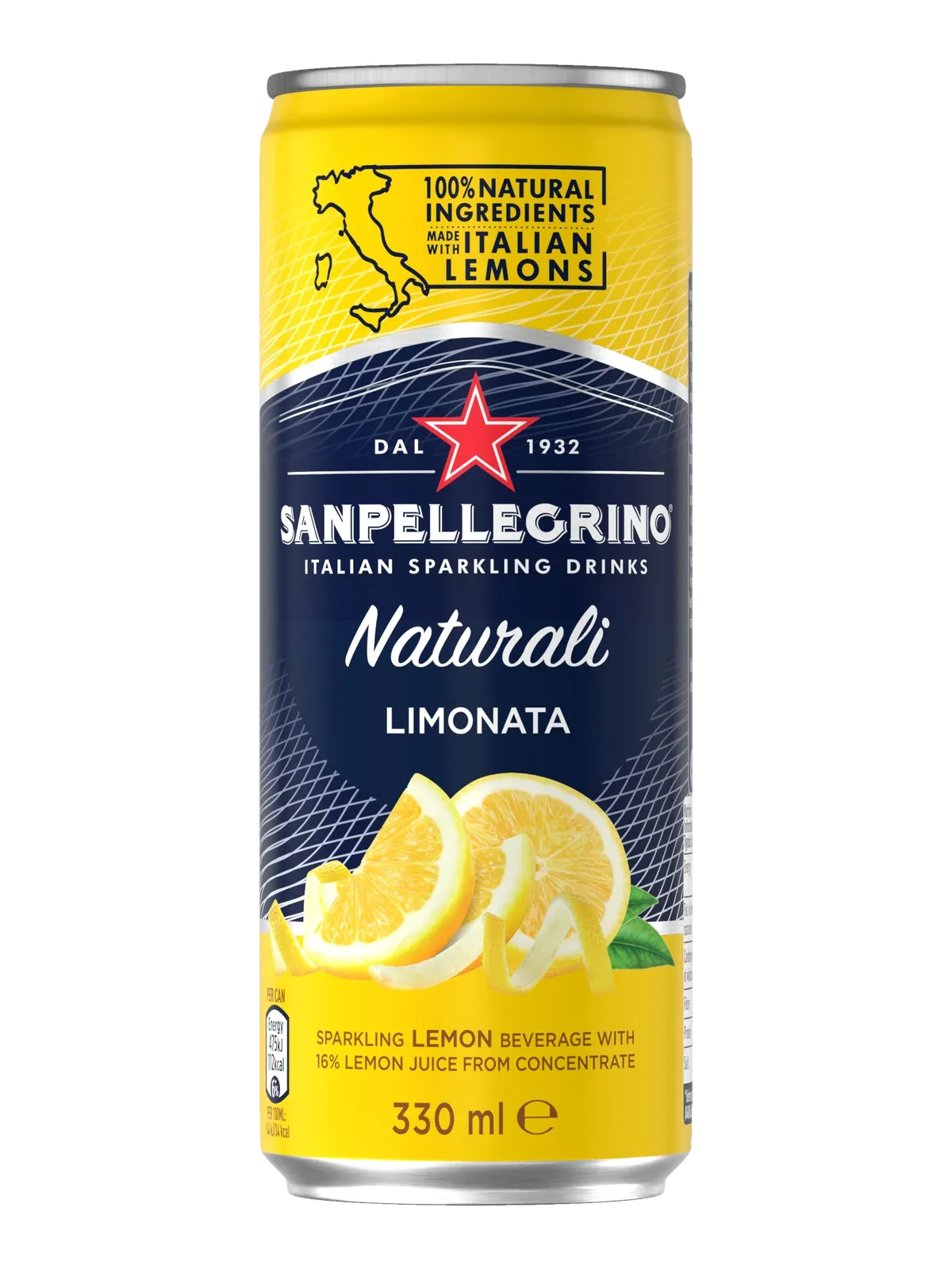 Sanpellegrino Limonata sparkling lemon beverage can