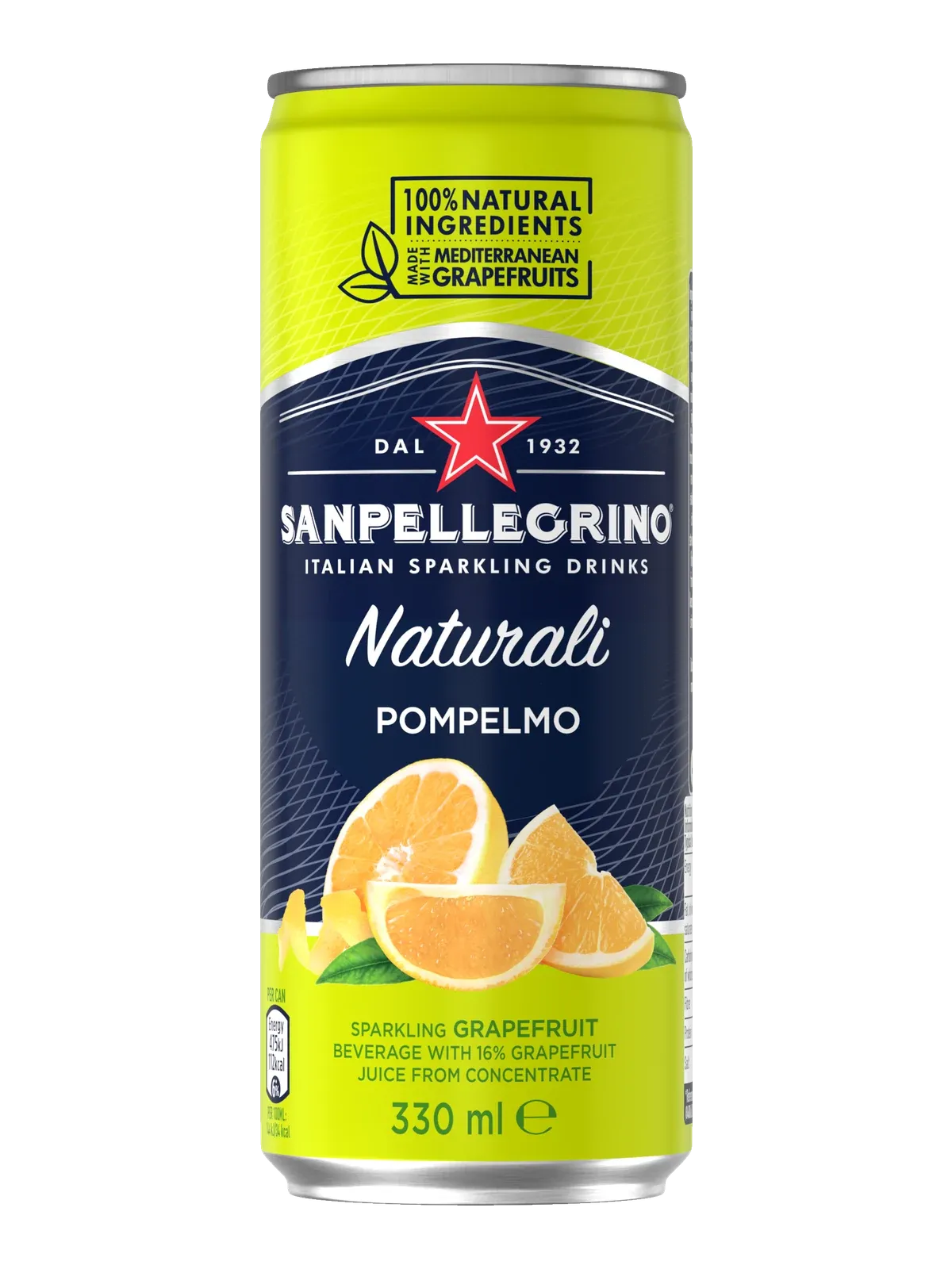 Sanpellegrino Pompelmo sparkling grapefruit beverage can